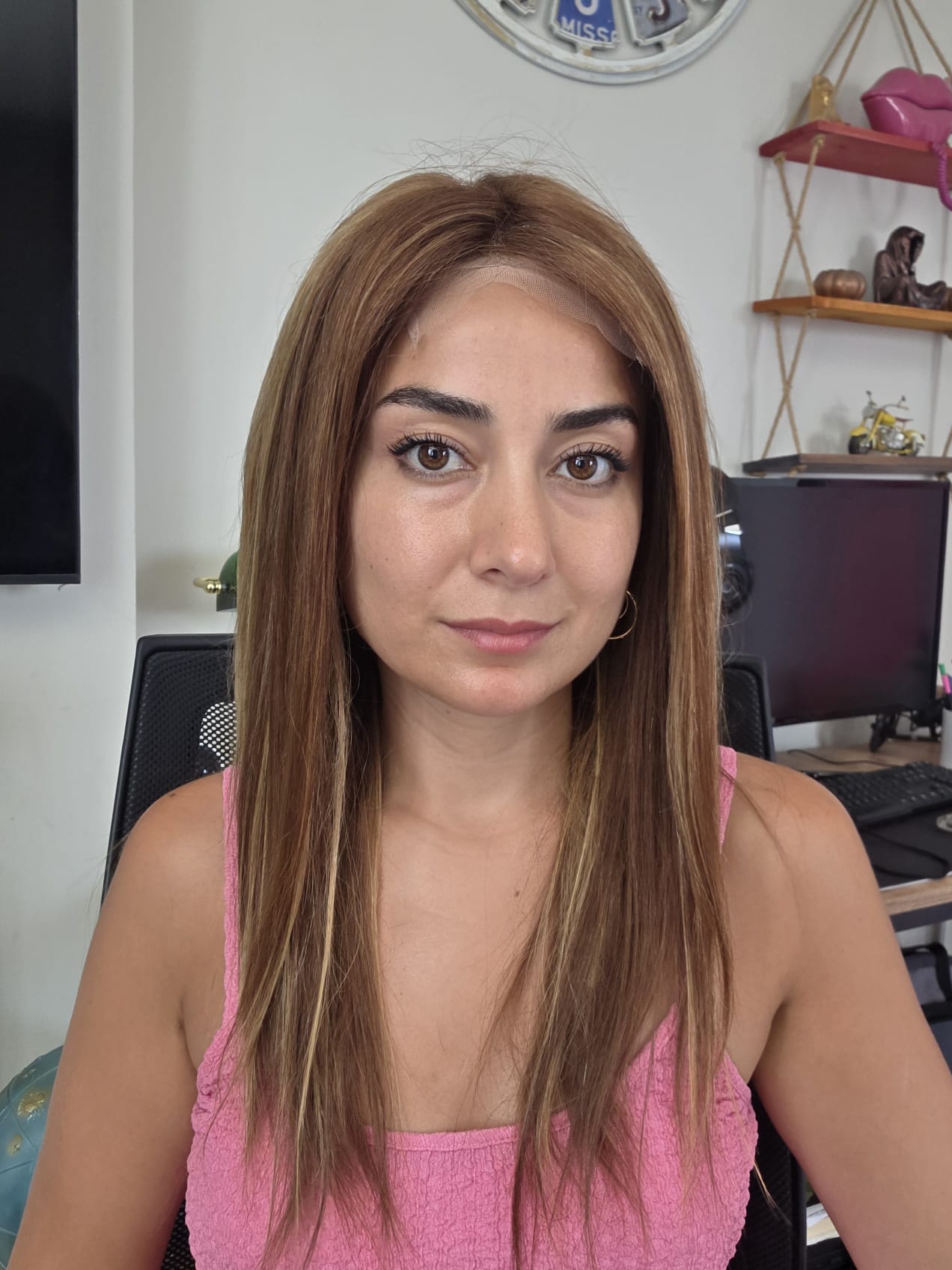 GERÇEK SAÇ TÜL PERUK 60NO