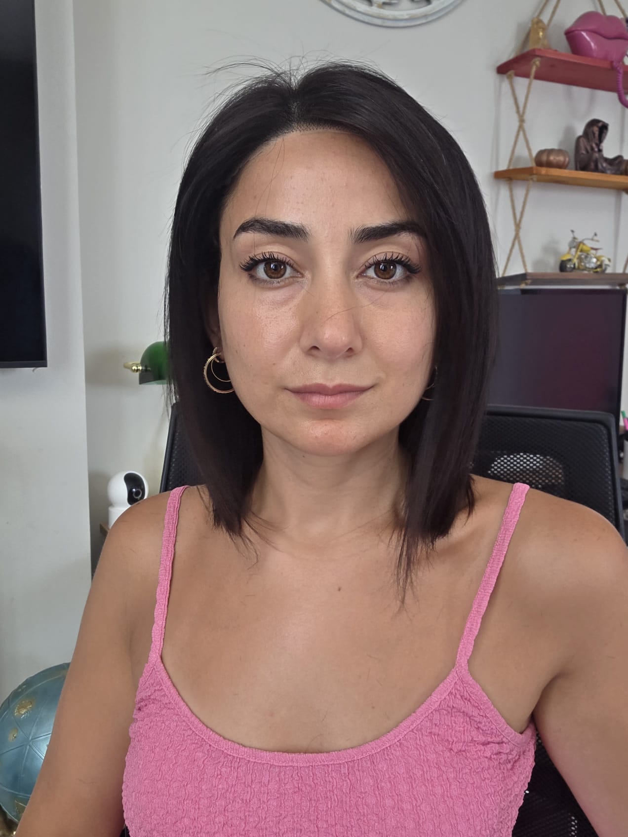 GERÇEK SAÇ TÜL PERUK 61NO