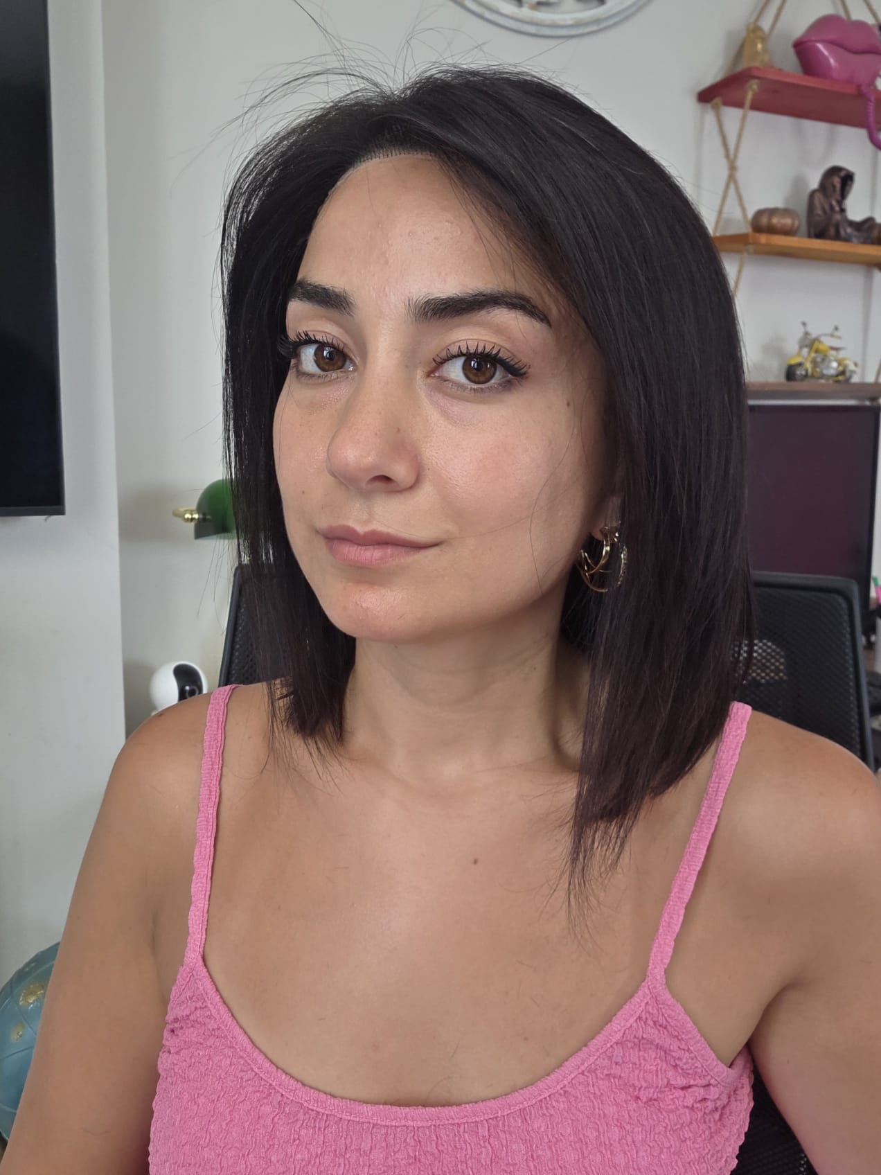 GERÇEK SAÇ TÜL PERUK 61NO