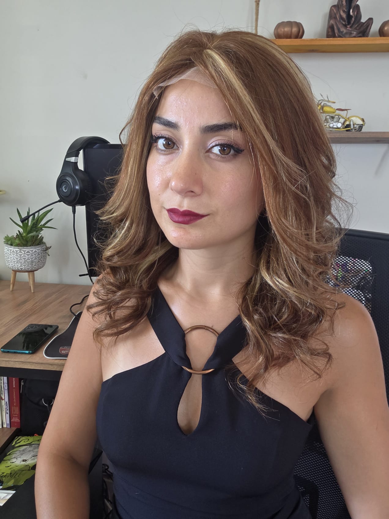 GERÇEK SAÇ TÜL  PERUK  A.32NO