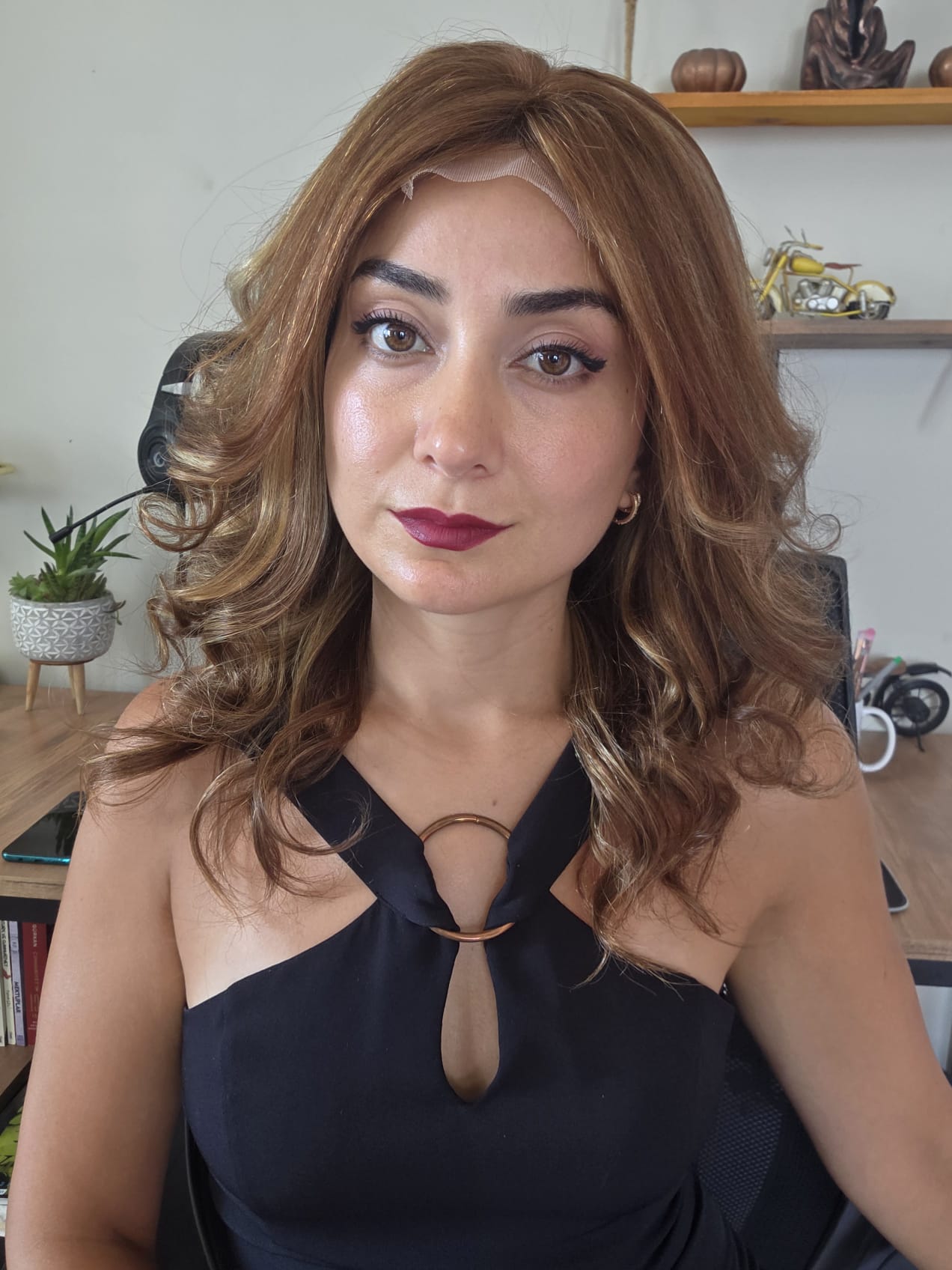 GERÇEK SAÇ TÜL  PERUK  A.32NO