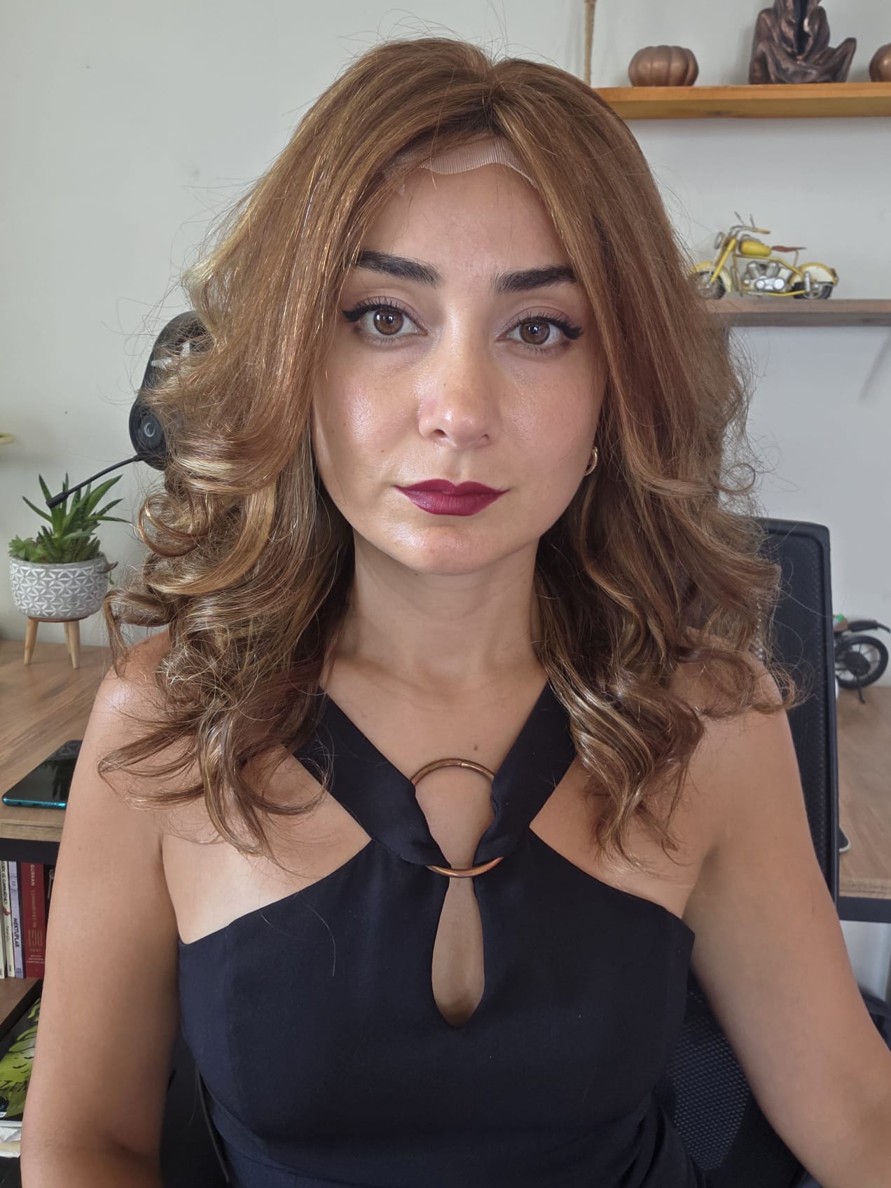 GERÇEK SAÇ TÜL  PERUK  A.32NO