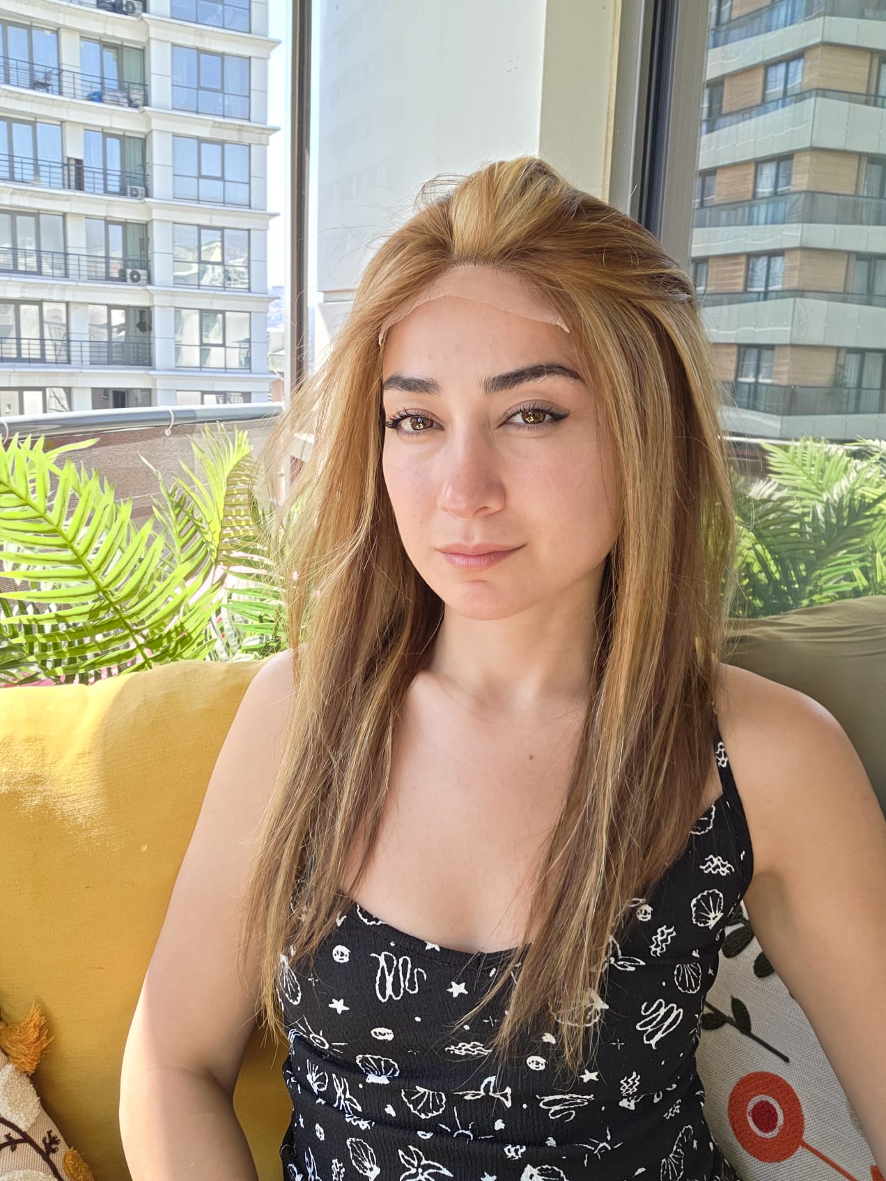 GERÇEK SAÇ TÜL PERUK A77 NO