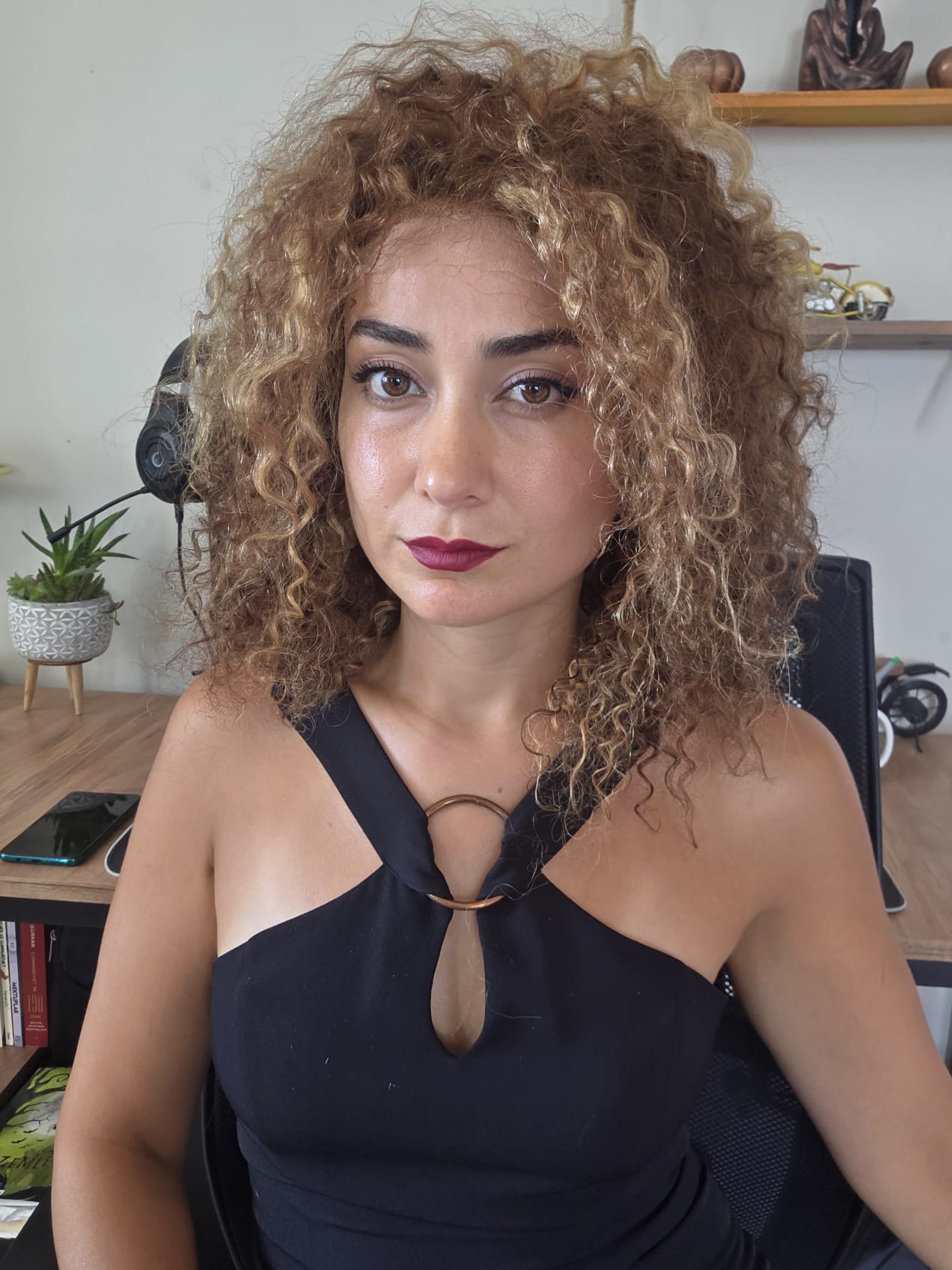 GERÇEK SAÇ TÜL PERUK B32NO