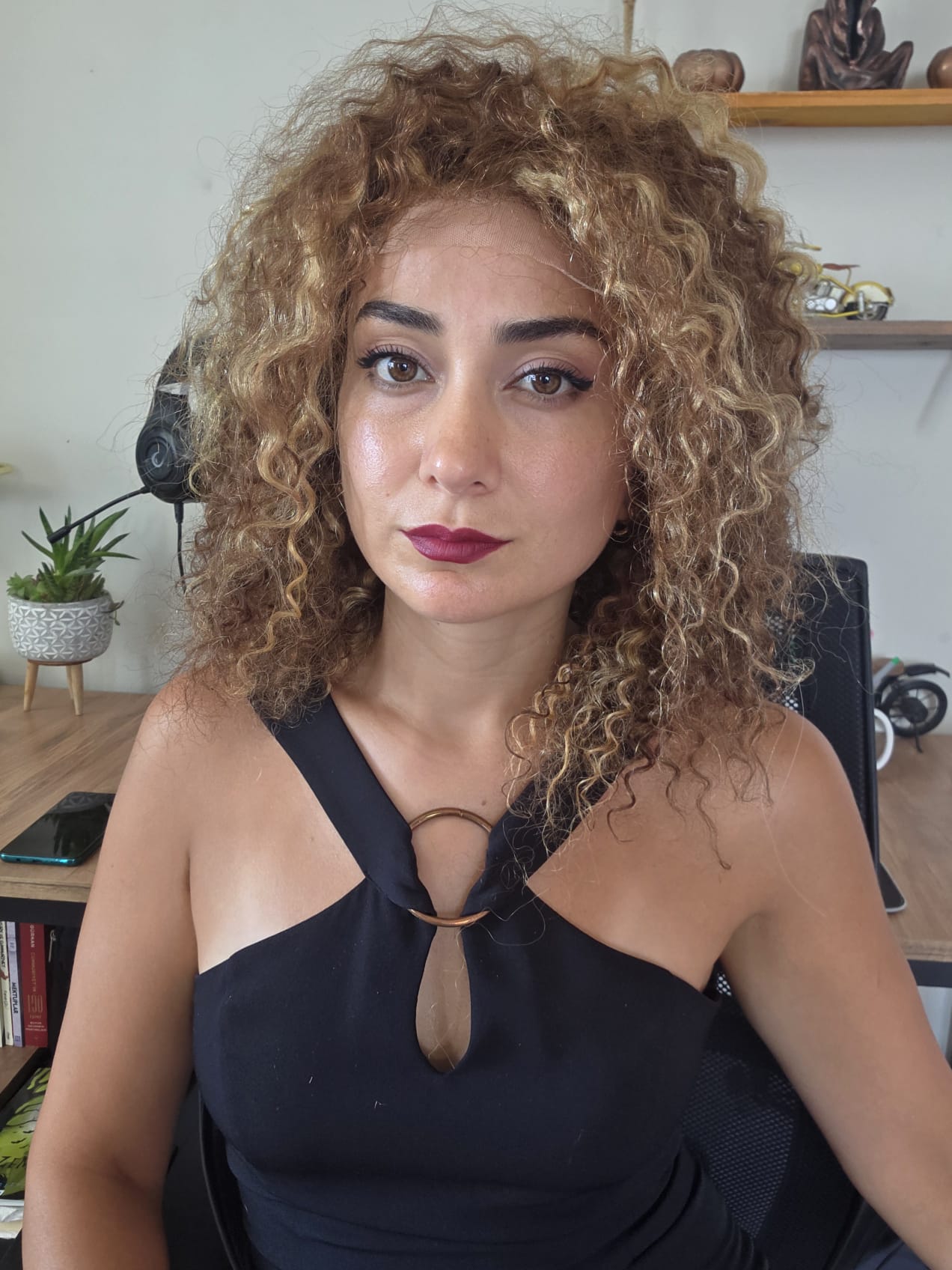 GERÇEK SAÇ TÜL PERUK B32NO