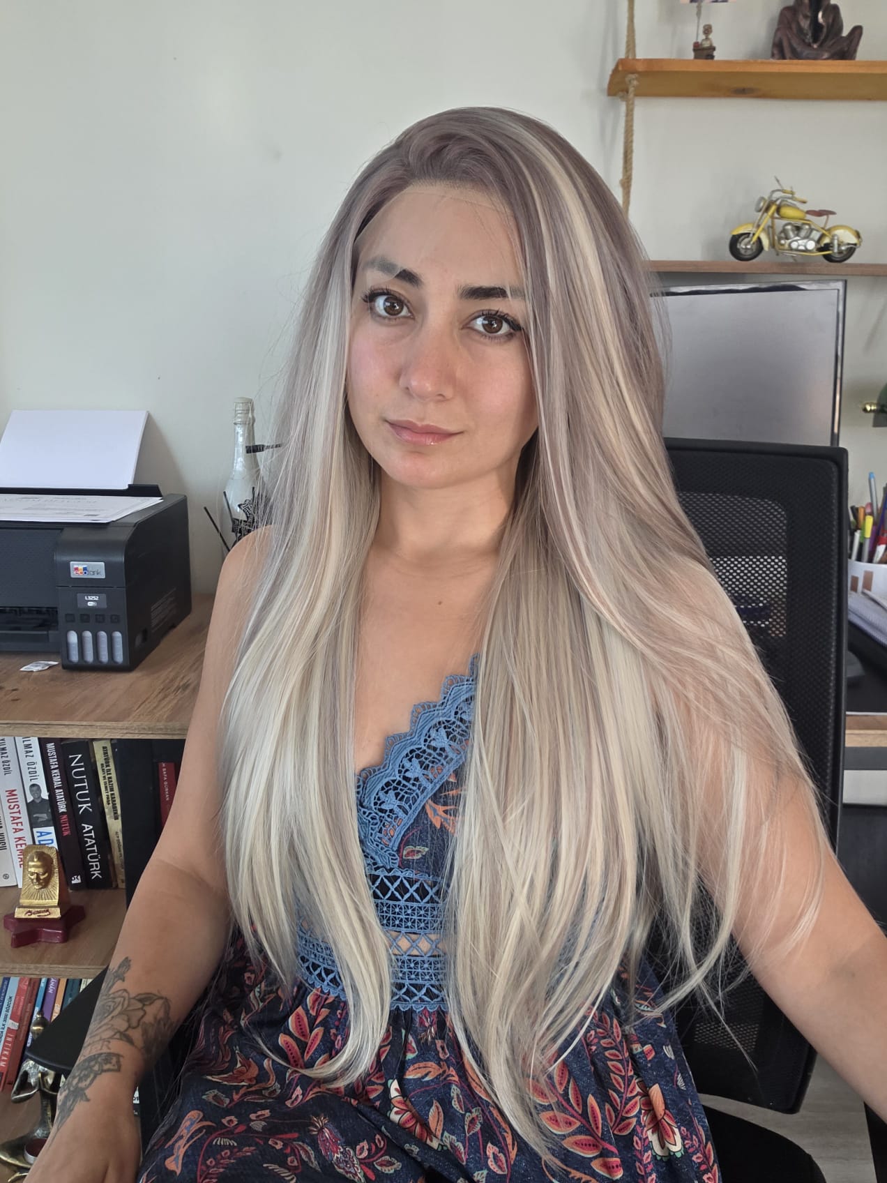 HERYÖNE AYRILAN SENTETİK TÜL PERUK G622 NO
