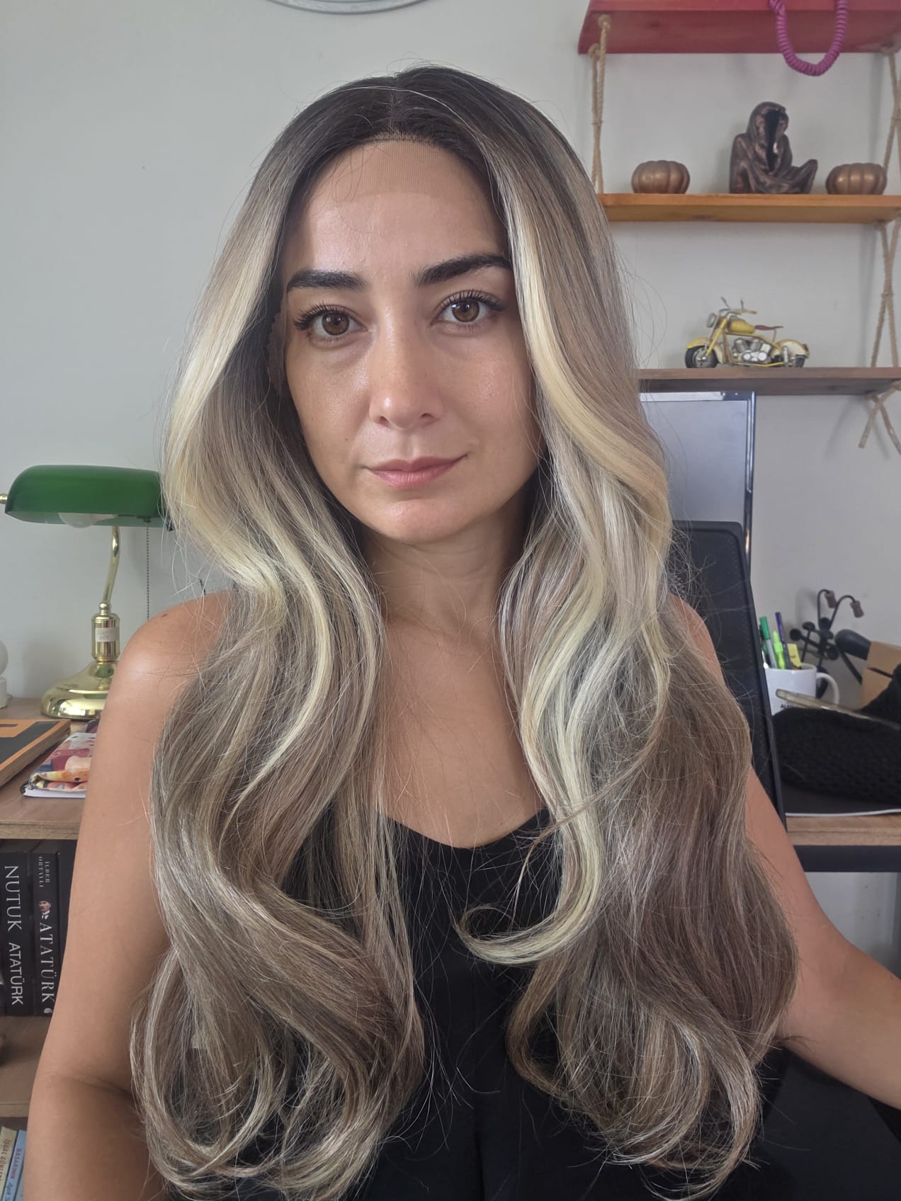 SENTETİK TÜL PERUK 12 NO