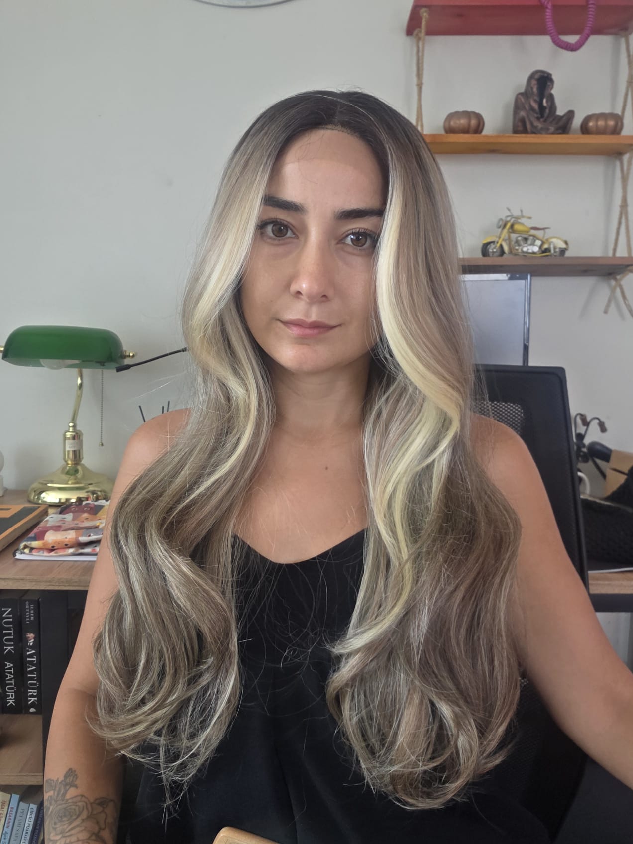 SENTETİK TÜL PERUK 12 NO